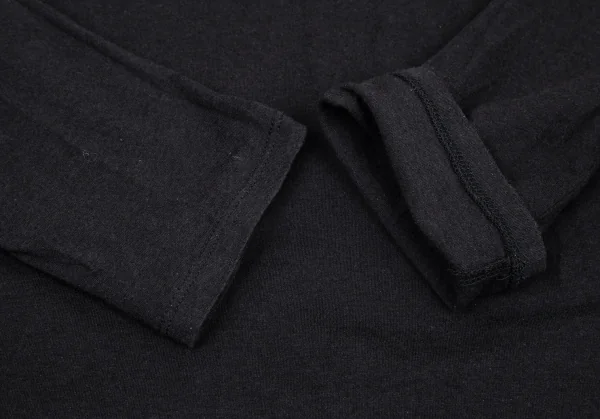 ビーヨウジヤマモトB Yohji Yamamoto カッティングデザインサイドタグカットソー 黒1 K-100260_008