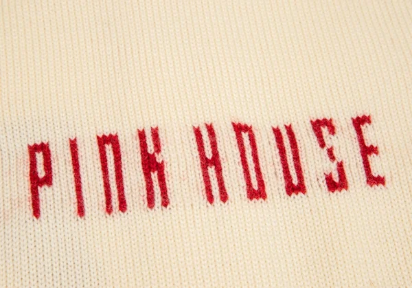 ピンクハウスPINK HOUSE レタードニットノースリーブパーカー クリームL K-100272_016