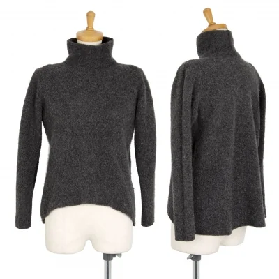 ヨーガンレール ババグーリJURGEN LEHL Babaghuri ウールカシミヤラウンドハイネックニットセーター グレー