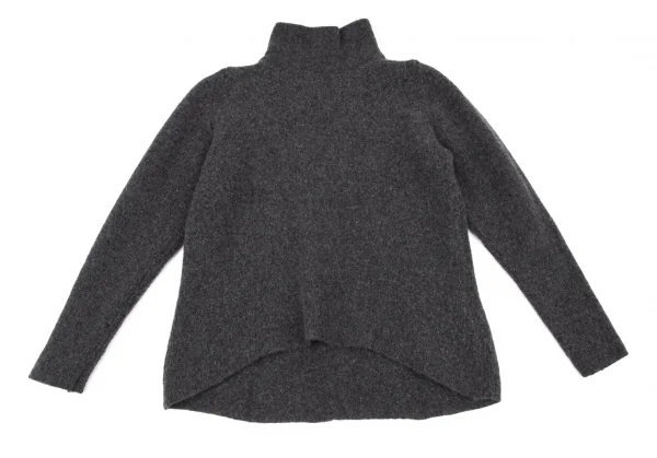ヨーガンレール ババグーリJURGEN LEHL Babaghuri ウールカシミヤラウンドハイネックニットセーター グレーM K-100287_002