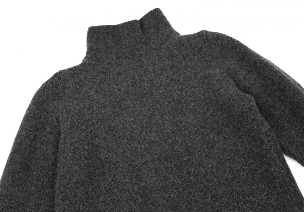 ヨーガンレール ババグーリJURGEN LEHL Babaghuri ウールカシミヤラウンドハイネックニットセーター グレーM K-100287_003