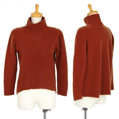 ヨーガンレール ババグーリJURGEN LEHL Babaghuri ウールカシミヤラウンドハイネックニットセーター レンガ