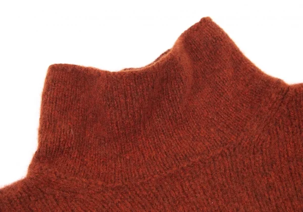 ヨーガンレール ババグーリJURGEN LEHL Babaghuri ウールカシミヤラウンドハイネックニットセーター レンガM K-100288_004