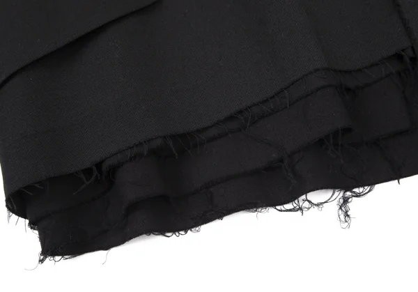 ヨウジヤマモト プールオムYohji Yamamoto POUR HOMME 裁ち切りステッチレイヤードテーラードリバーシブルジャケット 黒3 K-100301_012