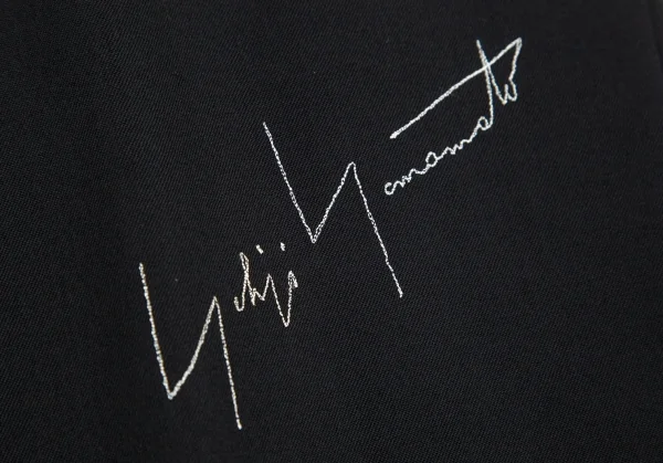ヨウジヤマモト プールオムYohji Yamamoto POUR HOMME 復刻ウールギャバロゴ刺繍スラックスパンツ 黒2 K-100305_004
