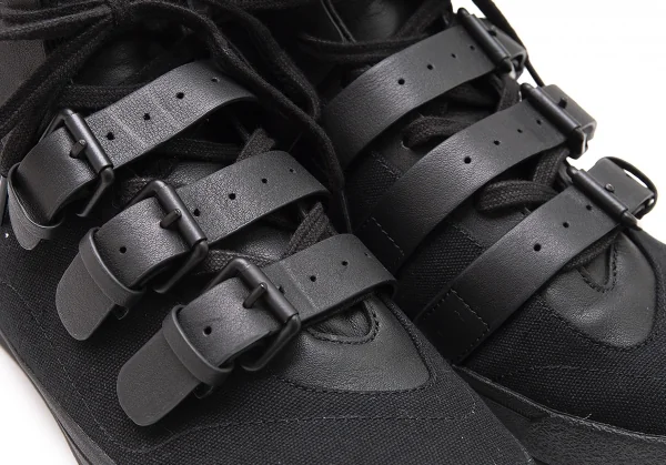 ヨウジヤマモト プールオム×アディダスYohji Yamamoto POUR HOMME×adidas Middoberuto ミッドベルトスニーカー 黒26 K-100309_009