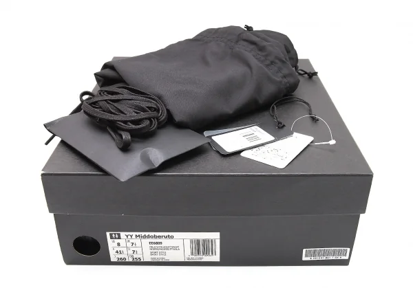 ヨウジヤマモト プールオム×アディダスYohji Yamamoto POUR HOMME×adidas Middoberuto ミッドベルトスニーカー 黒26 K-100309_013