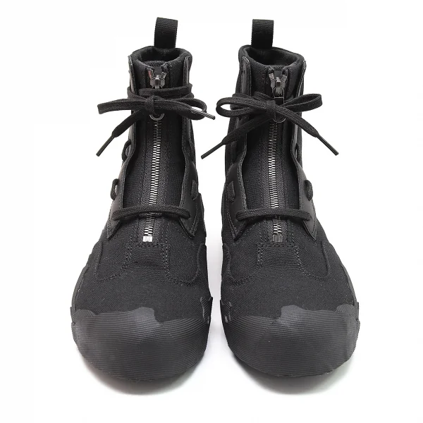 ヨウジヤマモト プールオム×アディダスYohji Yamamoto POUR HOMME×adidas TAKUSAN HIGH ジップハイカットスニーカー 黒26 K-100310_002
