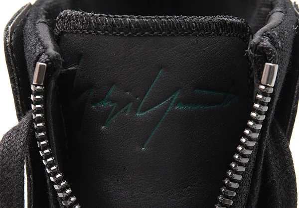 ヨウジヤマモト プールオム×アディダスYohji Yamamoto POUR HOMME×adidas TAKUSAN HIGH ジップハイカットスニーカー 黒26 K-100310_011