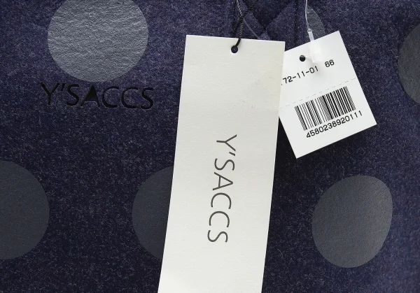 イザックY'SACCS フェルトドットトートバッグ 青グレー K-100336_003