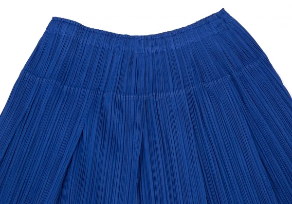 プリーツプリーズPLEATS PLEASE タックプリーツミニスカート 青5 K-100371_010