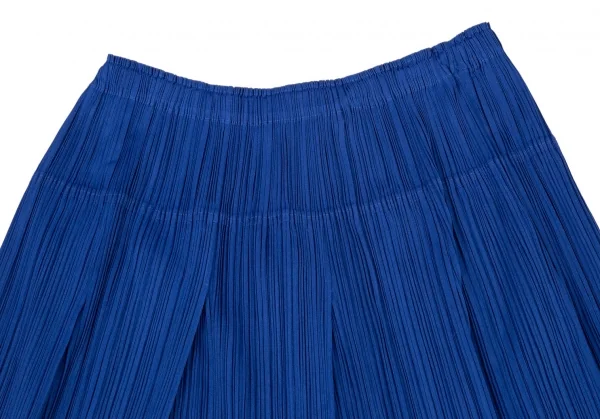 プリーツプリーズPLEATS PLEASE タックプリーツミニスカート 青5 K-100371_003