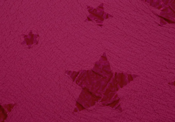 イッセイミヤケ ミーISSEY MIYAKE me ベロアフロッキーカリフラワーTシャツ ピンクF K-100395_011