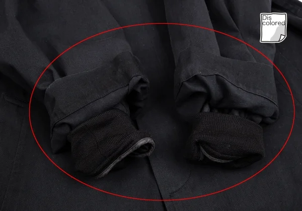 コムデギャルソン オムプリュスCOMME des GARCONS HOMME PLUS ライナー付きコットンステンカラーコート 黒M K-100404_010