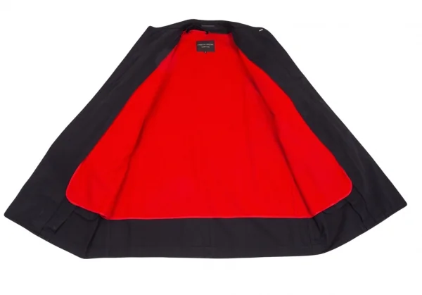 コムデギャルソン オムプリュスCOMME des GARCONS HOMME PLUS ライナー付きコットンステンカラーコート 黒M K-100404_013