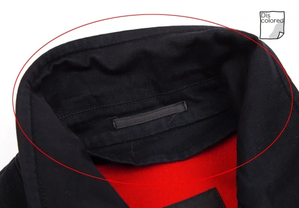 コムデギャルソン オムプリュスCOMME des GARCONS HOMME PLUS ライナー付きコットンステンカラーコート 黒M K-100404_004