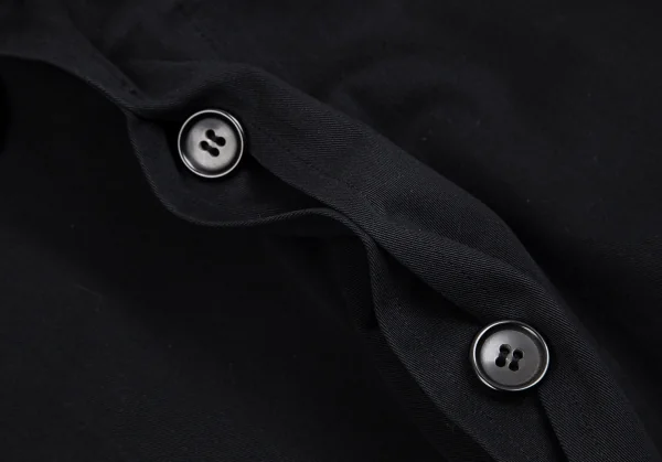 コムデギャルソン オムプリュスCOMME des GARCONS HOMME PLUS ライナー付きコットンステンカラーコート 黒M K-100404_006