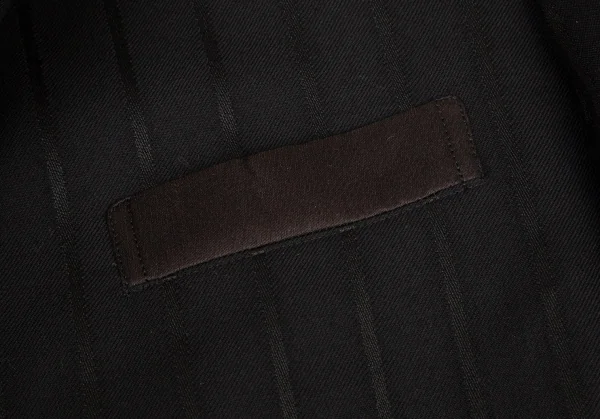 ヨウジヤマモト プールオムYohji Yamamoto POUR HOMME シルクサテン切替ストライプジャケット 黒2 K-100414_006