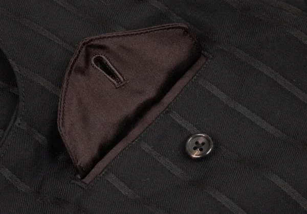 Yohji Yamamoto POUR HOMME Striped Silk Satin Switching Pants K-100415_006