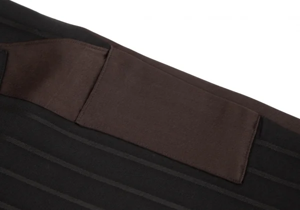 Yohji Yamamoto POUR HOMME Striped Silk Satin Switching Pants K-100415_015