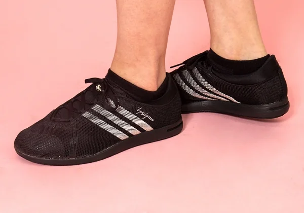 ヨウジヤマモト ファム×アディダスYohji Yamamoto FEMME×adidas マンゴスチン メッシュスニーカー 黒26.5 K-100450_017