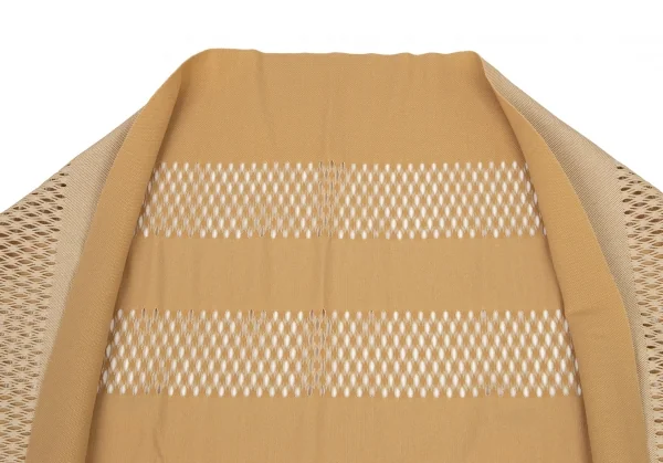 プリーツプリーズPLEATS PLEASE A-POC INSIDE カッティングボーダーメッシュボレロ ベージュF K-100477_003