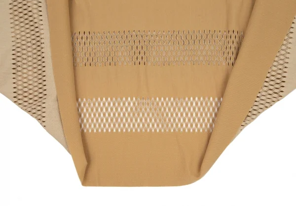 プリーツプリーズPLEATS PLEASE A-POC INSIDE カッティングボーダーメッシュボレロ ベージュF K-100477_005