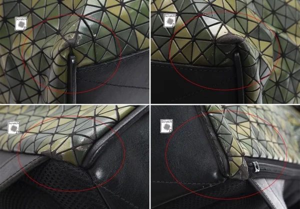 バオバオ イッセイミヤケ BAO BAO ISSEY MIYAKE ハイカーバックパック 緑 K-100540_013