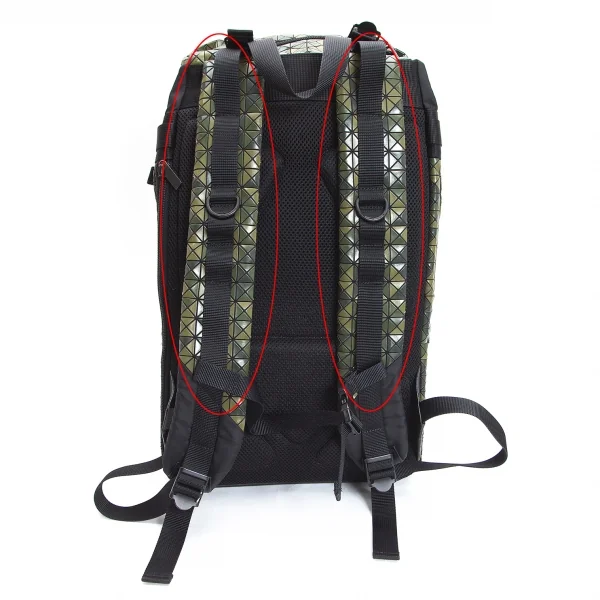 バオバオ イッセイミヤケ BAO BAO ISSEY MIYAKE ハイカーバックパック 緑 K-100540_007