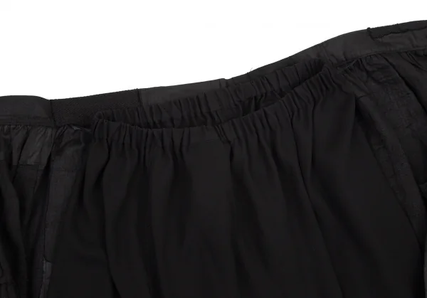 ジュンヤワタナベ コムデギャルソンJUNYA WATANABE COMME des GARCONS パッチワークレイヤードラップスカート 黒S K-100567_009