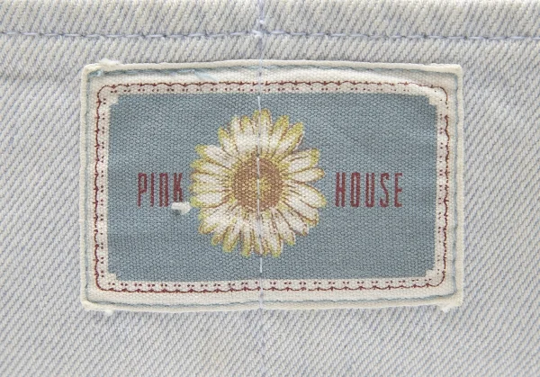 ピンクハウスPINK HOUSE フラワーパッチデニムショルダーバッグ 淡インディゴ K-100583_014