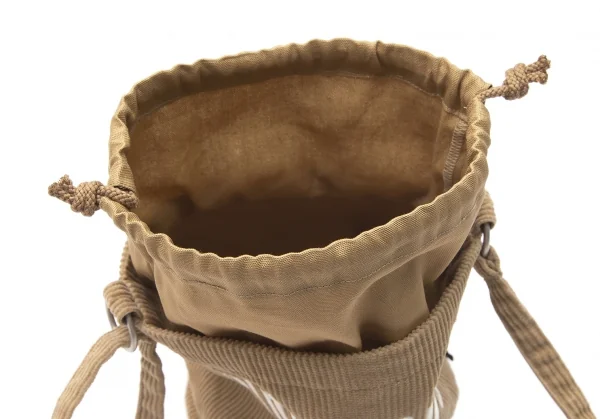 ピンクハウスPINK HOUSE ロゴ刺繍コーデュロイショルダーバッグ ベージュ K-100584_011