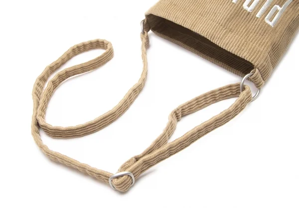 ピンクハウスPINK HOUSE ロゴ刺繍コーデュロイショルダーバッグ ベージュ K-100584_008