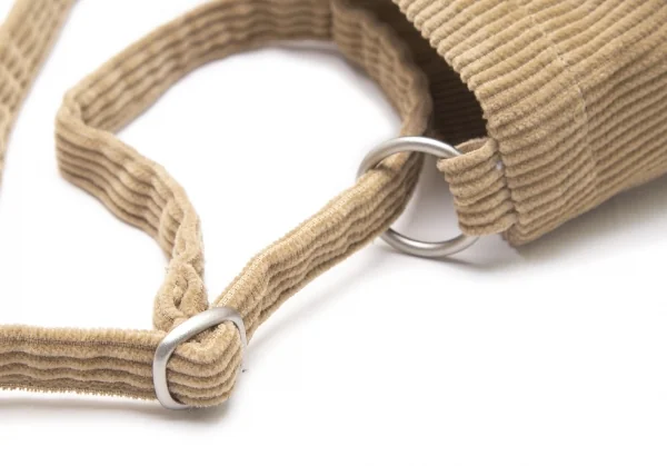 ピンクハウスPINK HOUSE ロゴ刺繍コーデュロイショルダーバッグ ベージュ K-100584_009