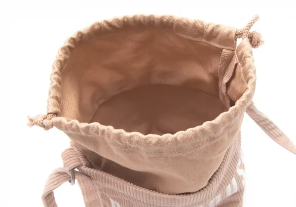 ピンクハウスPINK HOUSE ロゴ刺繍コーデュロイショルダーバッグ ピンクベージュ K-100585_011