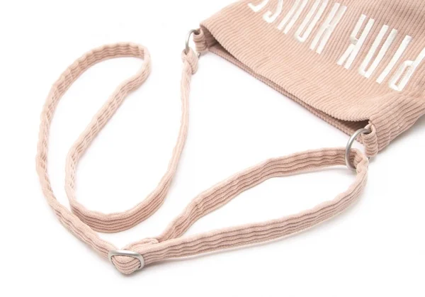 ピンクハウスPINK HOUSE ロゴ刺繍コーデュロイショルダーバッグ ピンクベージュ K-100585_008