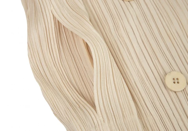 プリーツプリーズPLEATS PLEASE プリーツトレンチコート クリーム4 K-100655_010