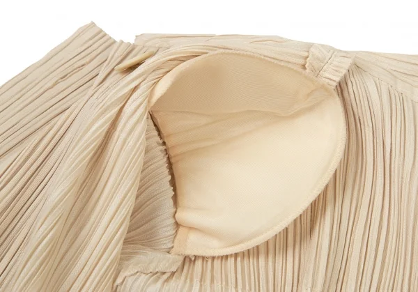 プリーツプリーズPLEATS PLEASE プリーツトレンチコート クリーム4 K-100655_013