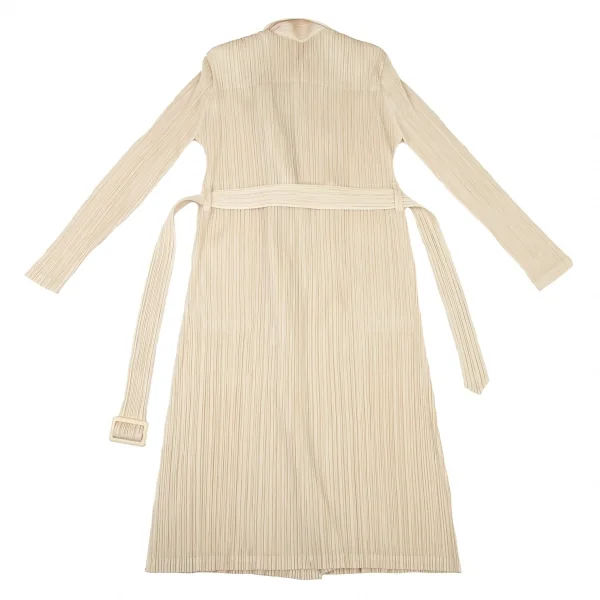 プリーツプリーズPLEATS PLEASE プリーツトレンチコート クリーム4 K-100655_014