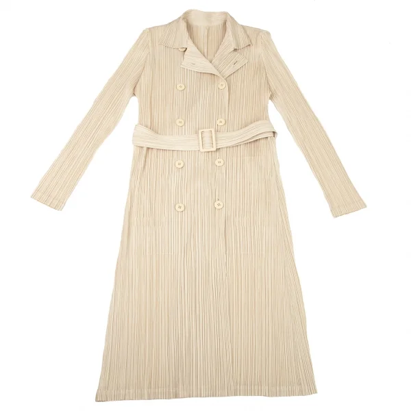 プリーツプリーズPLEATS PLEASE プリーツトレンチコート クリーム4 K-100655_002