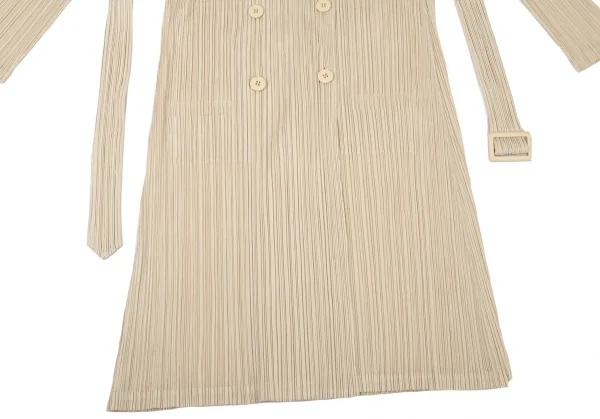 プリーツプリーズPLEATS PLEASE プリーツトレンチコート クリーム4 K-100655_009