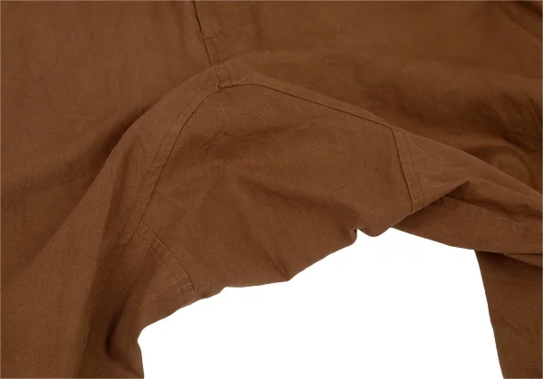 ヨウジヤマモト プールオムYohji Yamamoto POUR HOMME アジアの不良期サイドテープデザインパンツ 茶3 K-100722_007