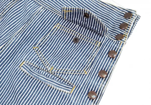 ゴルチエジーンズGAULTIER JEAN'S ヒッコリーデニムセーラーパンツ インディゴ白40 K-100768_004