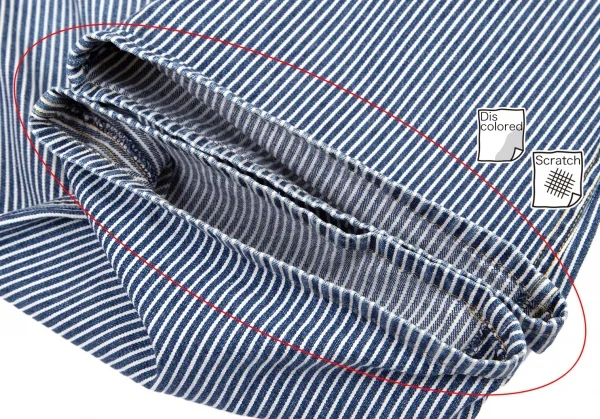 ゴルチエジーンズGAULTIER JEAN'S ヒッコリーデニムセーラーパンツ インディゴ白40 K-100768_007