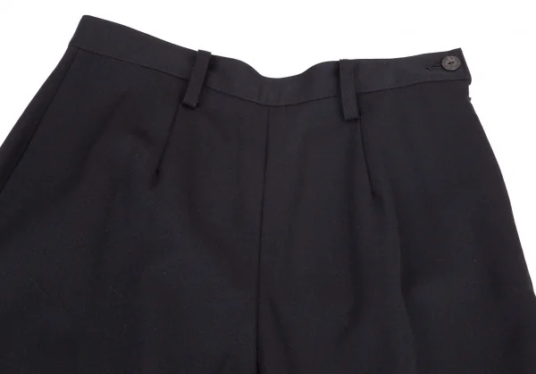 ジャンポールゴルチエ クラシックJean Paul GAULTIER CLASSIQUE ウールギャバスカートデザインパンツ 黒42 K-100770_002