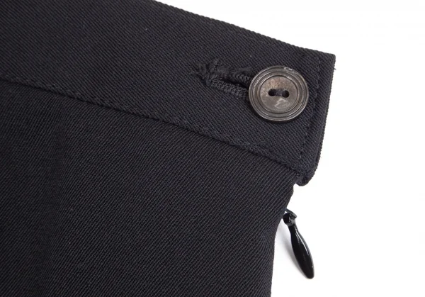 ジャンポールゴルチエ クラシックJean Paul GAULTIER CLASSIQUE ウールギャバスカートデザインパンツ 黒42 K-100770_003