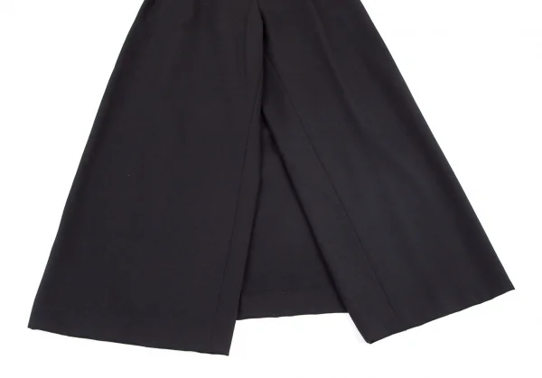 ジャンポールゴルチエ クラシックJean Paul GAULTIER CLASSIQUE ウールギャバスカートデザインパンツ 黒42 K-100770_005