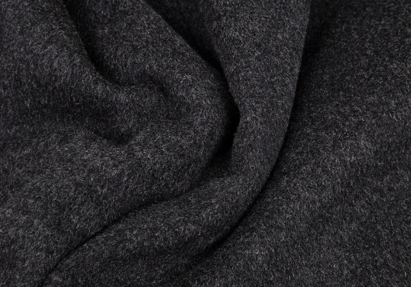 ヨウジヤマモト ノアールYohji Yamamoto NOIR ウールカシミヤフライフロントコート チャコールグレー1 K-100836_017