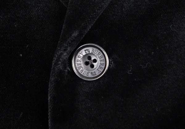 バーバリー ブラックレーベルBURBERRY BLACK LABEL 裏ノバチェックベルベット3Bジャケット 黒38 K-100863_006