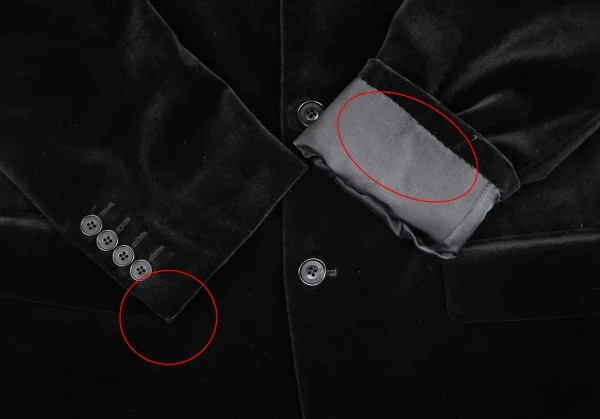 バーバリー ブラックレーベルBURBERRY BLACK LABEL 裏ノバチェックベルベット3Bジャケット 黒38 K-100863_008